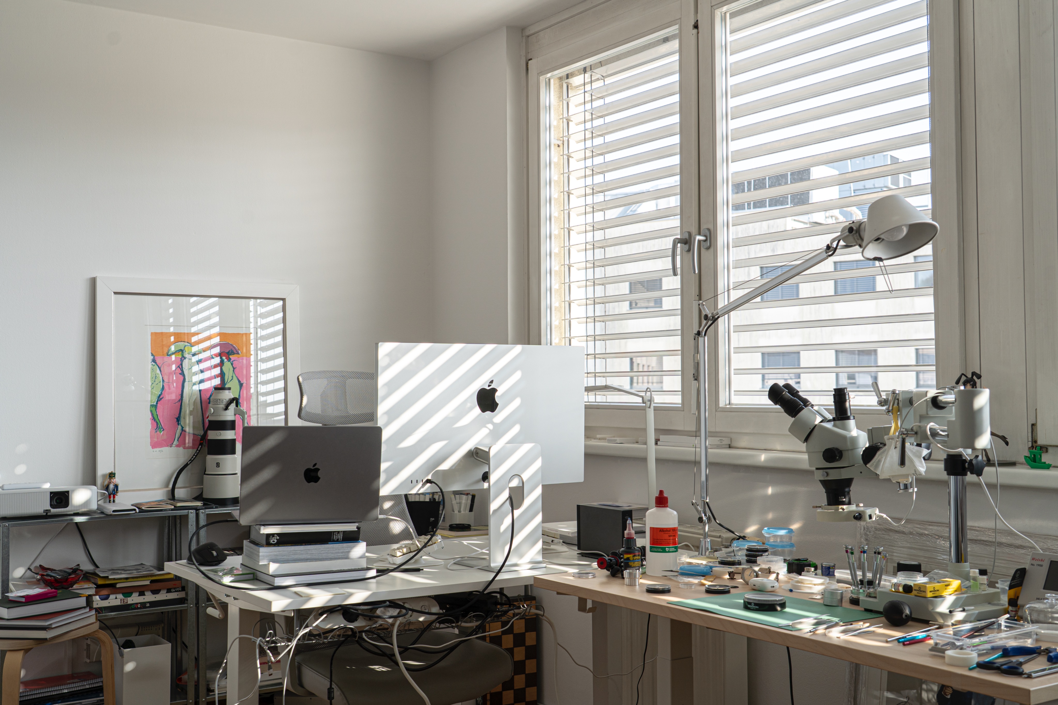 Dial and tool detail from the making process