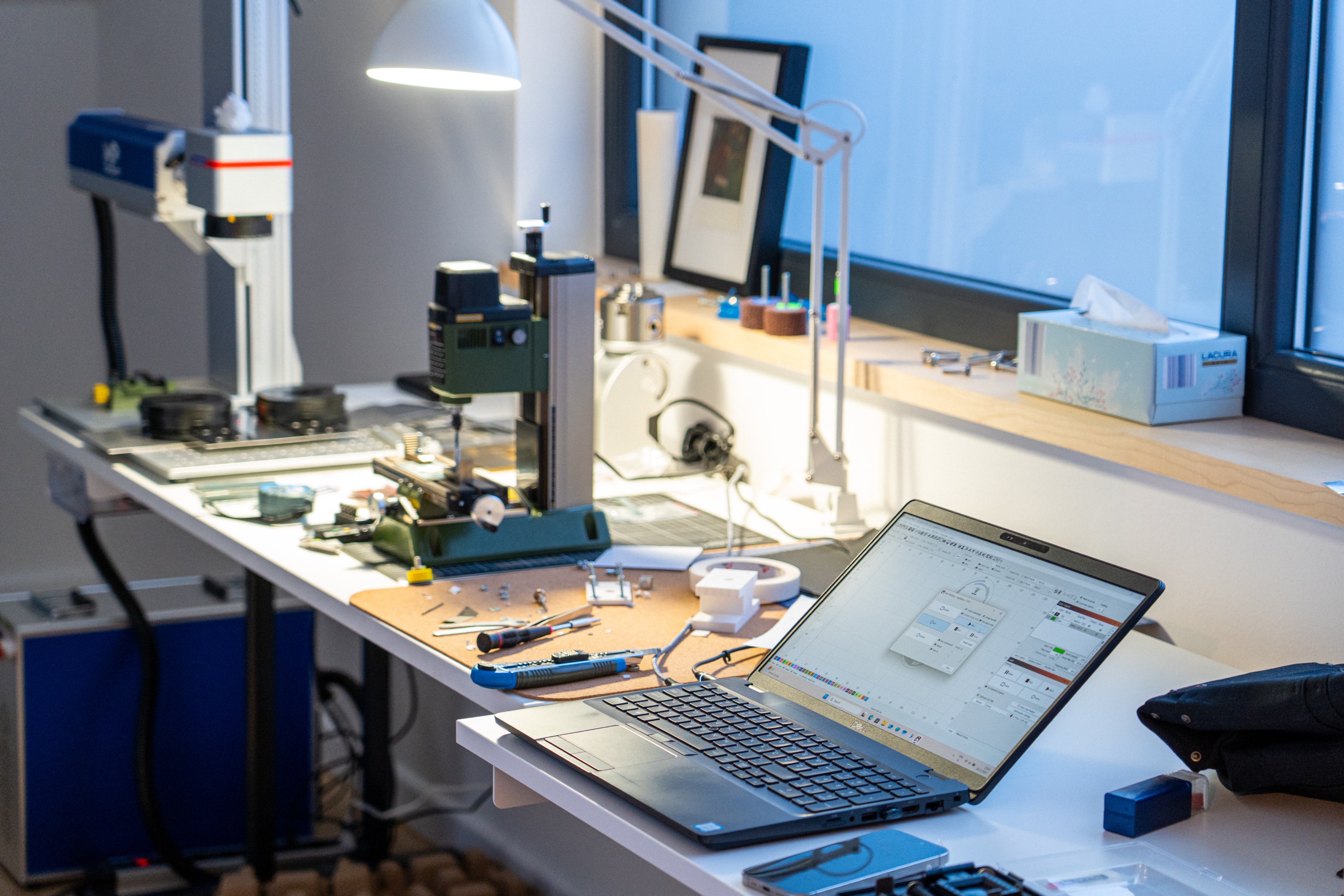 Close view of Viktor Watch assembly and finishing